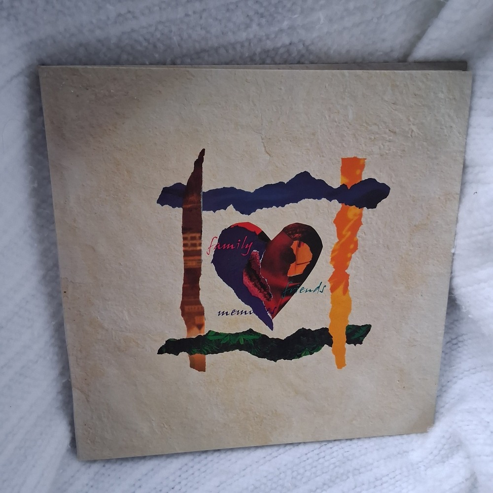 Vintage 90s Y2k Family Friends Memories Heart Photo Album Scrapbook Colorful